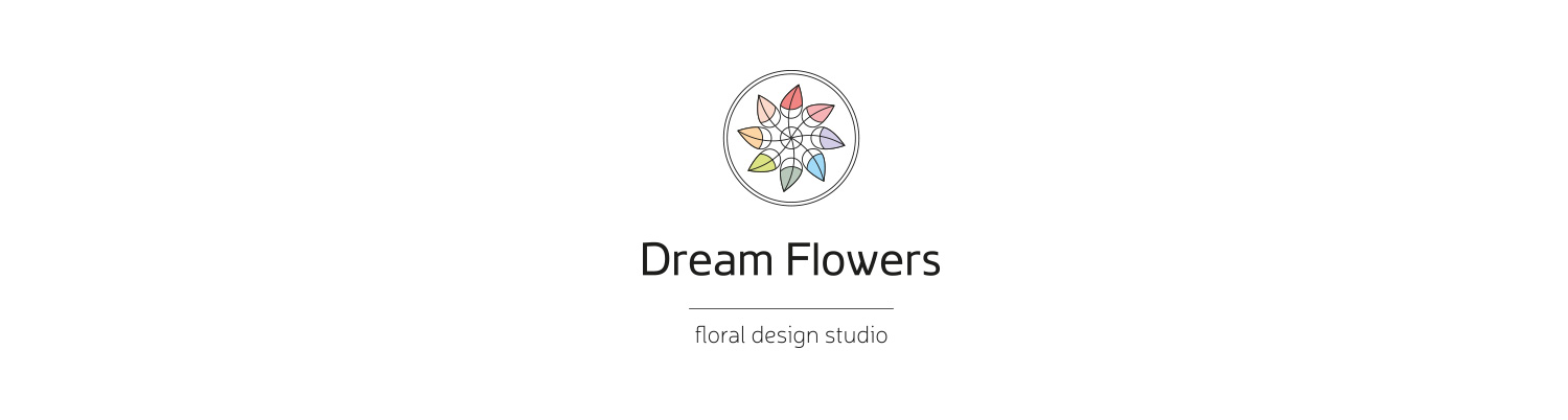 логотип салона флористики Dream Flowers